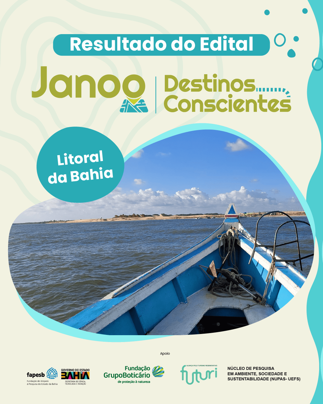 Conheça as iniciativas contempladas no Edital Janoo- Destinos Conscientes Litoral da Bahia 2024